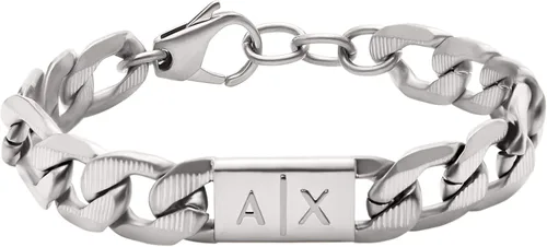 Miniatura 24 de A X Armani Exchange - Pulsera de cadena de acero inoxidable para hombre