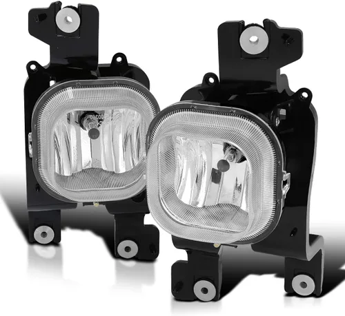 Spec-D Tuning Luces antiniebla de conducción transparentes + bombillas + interruptor compatible con Ford F250 F350 F450 F550 Super Duty L+R Pair