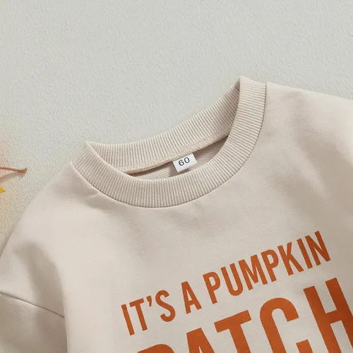Miniatura 140 de Adobabirl Traje de Halloween para bebé, sudadera de fantasma, calabaza, mameluco, suéter de gran tamaño, lindo para otoño e invierno