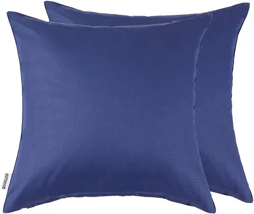Miniatura 41 de MIULEE - Juego de 2 fundas de almohadas decorativas para exteriores, impermeables, cuadradas, para jardín, para cenador de primavera, tienda de Negro