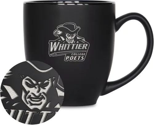 Miniatura 257 de Rico Industries - Taza de cerámica mate negra con grabado láser estándar de 15oz para NCAA (escuelas T & U) - Para bebidas calientes o frías