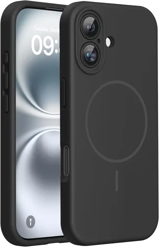 Miniatura 138 de Miracase Funda diseñada para iPhone 13, con protector de pantalla de vidrio templado, forro de microfibra suave antiarañazos, funda de goma
