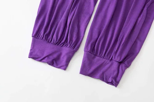 Miniatura 6 de Pantalones de algodón modal para mujer de AvaCostume, pantalones suaves para practicar yoga o deportes.