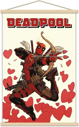 Miniatura 5 de Marvel Comics Deadpool - Póster de pared de Cupido, 22.4 pulgadas de largo x 14.7 pulgadas de ancho, versión premium sin marco