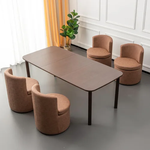 Miniatura 15 de Juego de 2 sillas de comedor con ruedas de piel sintética, modernas tapizadas para cocina y comedor, cómodas sillas decorativas, para dormitorio