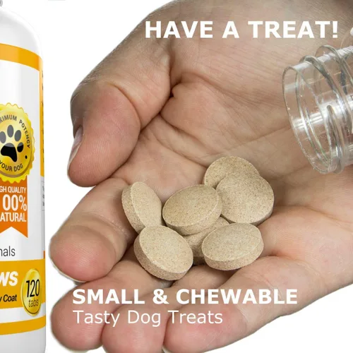 Miniatura 5 de Amazing Omega 3 para perros, suplemento de aceite de pescado, 120 masticables de tocino, vitaminas para perros para aliviar la picazón en la piel