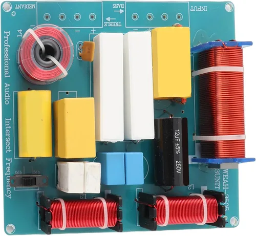 Miniatura 6 de Zerone Divisor de frecuencia de audio de altavoz de 300 W Filtros cruzados de 3 vías con graves agudos ajustables