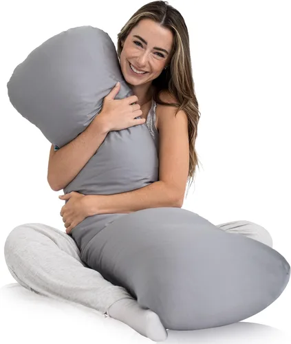 Miniatura 13 de SleepCloud Almohada corporal con peso de 6.5 libras - Almohada pesada para un sueño más profundo - Almohadas refrescantes para adultos - Almohada
