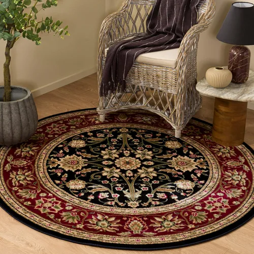Miniatura 78 de SAFAVIEH Lyndhurst Collection - Alfombra de área de 9 x 12 pies, color marfil y rojo, diseño oriental tradicional, no desprende pelusa y de fácil
