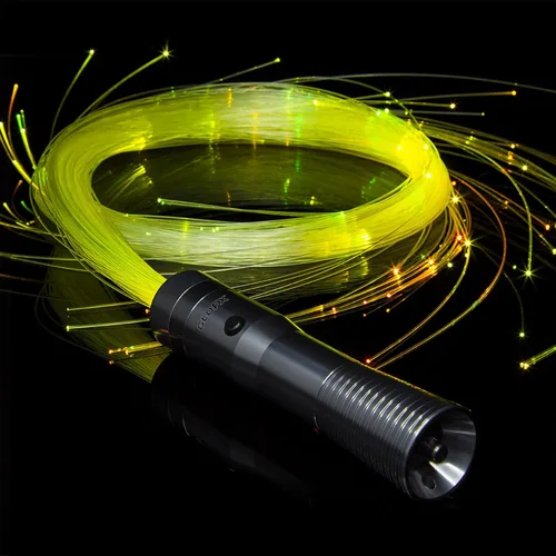 Miniatura 10 de GloFX Space Whip Remix Fibra óptica LED programable giratoria de 360° Accesorio rave para fiestas, espectáculos de luz, festivales de música