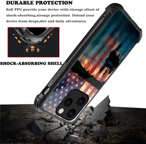 Miniatura 4 de CARLOCA Funda compatible con iPhone 14 Pro Max, diseño gráfico de bandera de Estados Unidos, diseño gráfico de bandera de Estados Unidos, a prueba