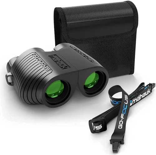 Miniatura 3 de Go-Focus - Prismáticos compactos para adultos y niños Binoculares de viaje pequeños para observación de aves y caza Prisma BAK4 de 10 x 25