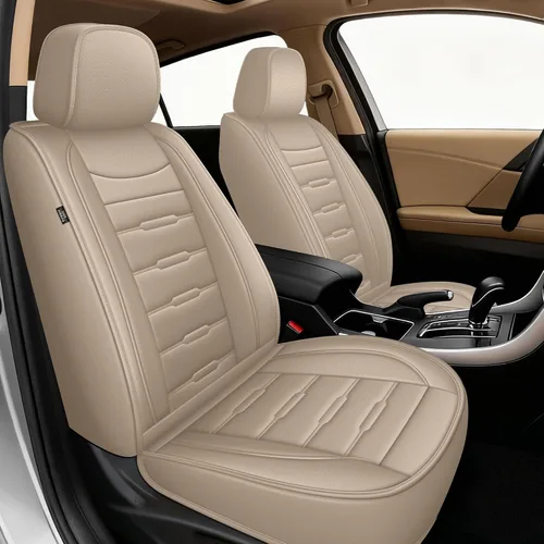 AOMSAZTO 2 fundas de asiento delantero de automóvil, ajuste personalizado para Honda Accord 2003-2017, protector de asiento de coche de piel