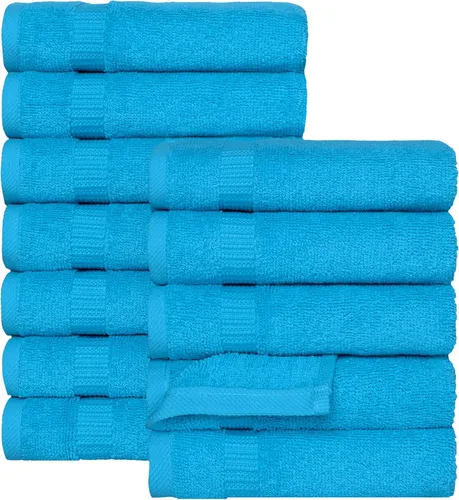 Miniatura 74 de Juego de alfombra de baño 100 % de algodón turco para hotel y spa de lujo y opciones de tapete de baño de espuma viscoelástica