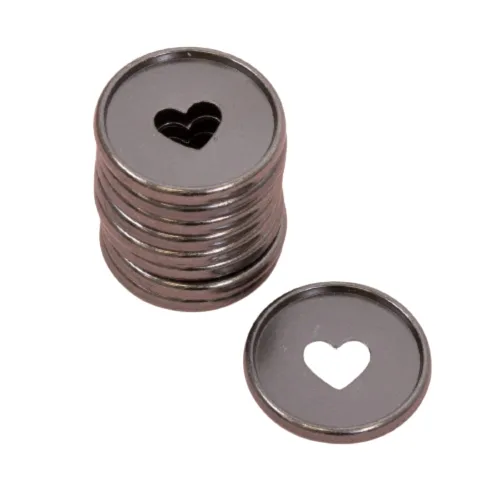 Miniatura 19 de Craftelier - Anillas de Disco M Metálicas con Corte de Troquel en Forma de Corazón para Encuadernación de Scrapbooking para Planners, Agendas