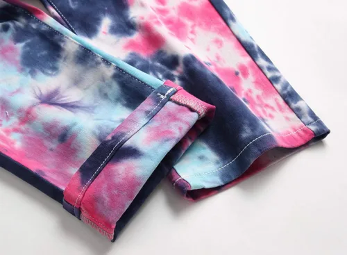 Miniatura 107 de Baylvn - Pantalones de mezclilla entallados y estampados para hombre con corte recto