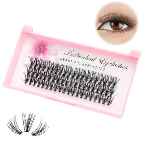 8/10/12/14/16/17/18/0.787 in, 60 unidades, 20 pestañas postizas individuales de injerto de raíz, pestañas postizas naturales de visón, extensiones