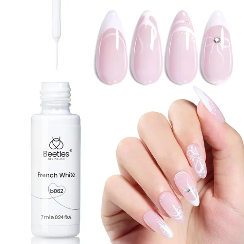 Miniatura 13 de Beetles - Esmalte de uñas en gel 3D, 3 en 1, esmalte de uñas transparente sin limpiar, pegamento para arte de uñas con diamantes de imitación