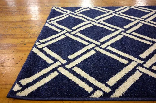 Miniatura 106 de Unique Loom Trellis Collection - Alfombra geométrica moderna azul marino (9 pies x 12 pies)