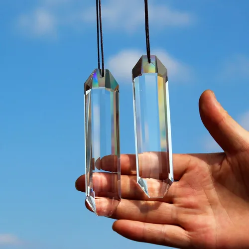 Miniatura 21 de STINO - 2 piezas prismas atrapasoles de bola de cristal de 4cm, atrapasoles colgantes con prisma de vidrio, creador de arcoíris para ventanas