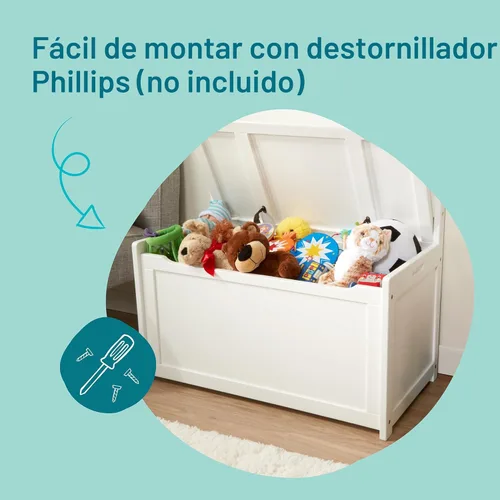 Miniatura 4 de Melissa & Doug Baúl de madera resistente para juguetes
