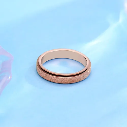 Miniatura 7 de Anillo giratorio para la ansiedad: anillo antiestrés para mujeres, regalo antiansiedad para adolescentes y niños (talla 6-10)