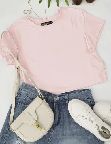 Miniatura 6 de MEROKEETY Camisetas cortas de verano de manga corta con cuello redondo para mujer