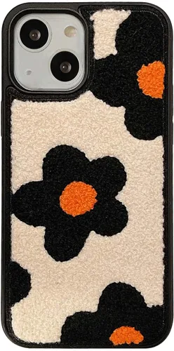 Miniatura 10 de Funda de briquetas linda y esponjosa para iPhone 14, 6.1 pulgadas (negro)
