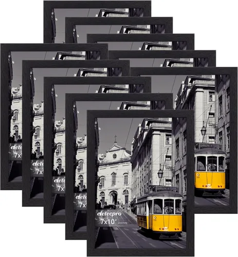 Miniatura 39 de eletecpro Juego de 5 marcos de fotos de 8 x 10 pulgadas, collage de fotos, decoración de pared, fotos de 5 x 7 con paspartú o de 8 x 10 pulgadas sin