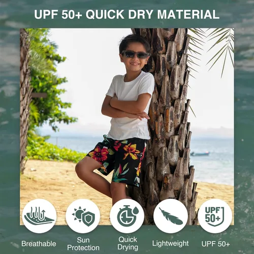 Miniatura 11 de Kanu Surf Traje de baño Yolo de secado rápido UPF 50+ para niños