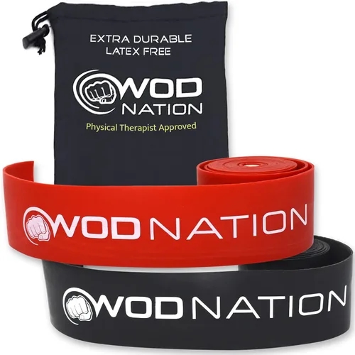 Miniatura 9 de WOD Nation Muscle Floss Bands Recovery Band for Tack and Flossing Sore Muscles and Increasing Mobility : Stretch Band Includes Carrying Case