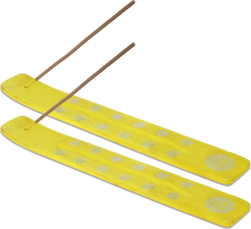 Miniatura 26 de Bless-International Quemador Tradicional Hecho a Mano de Madera Portaincienso Soporte Recogecenizas para Aromaterapia-Meditación-Yoga