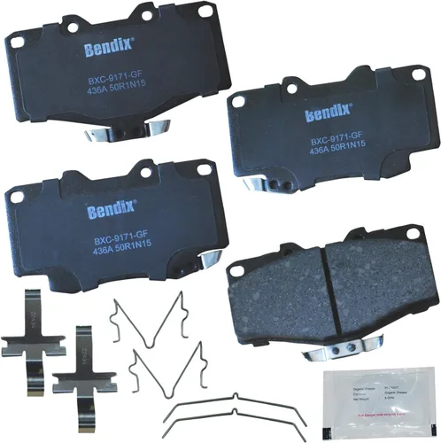 Miniatura 244 de Pastillas de freno delanteras cerámicas Bendix Priority1 CFC2302 para Hyundai Elantra 2021, Sonata 2022-2020, Kia K5 2023-2021