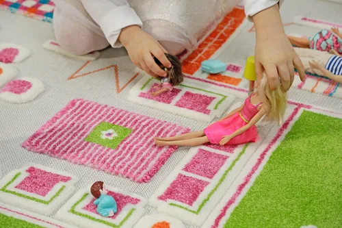 Miniatura 9 de IVI - Alfombra de juego 3D para usar como casa de muñecas, no tóxica, resistente a las manchas, juguetes educativos Montessori para niños, mediana