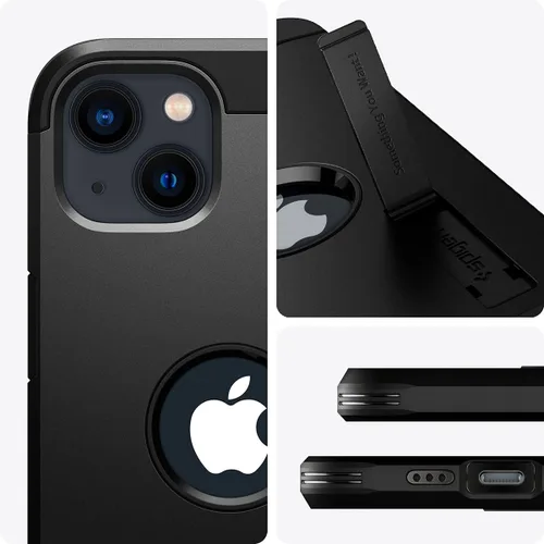 Miniatura 7 de Spigen Tough Armor [Tecnología de Protección Extrema] Diseñada para Funda iPhone 13 (2021) - Negro