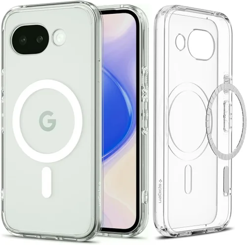 Miniatura 14 de Spigen Funda para Pixel 9a, Ultra Hybrid MagFit (2025) [Compatible con accesorios MagSafe] [Anti-amarillamiento] - Transparente