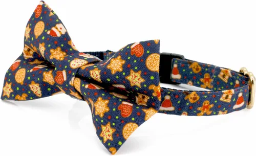 Miniatura 35 de Ultra Joys Collar de gato con campanas - Separable para gatitos y gatos - Estampado a cuadros naranja pequeño Solo cuello a cuadros