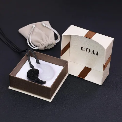 Miniatura 7 de COAI Collar de dragón y fénix, collares con colgante de Yin Yang para parejas
