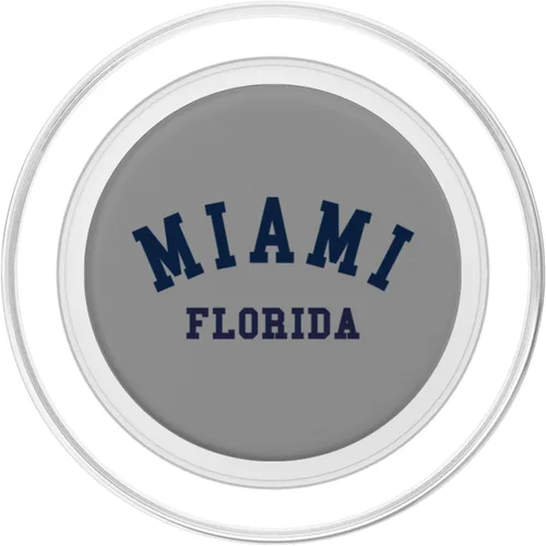 Miniatura 2 de Miami Florida USA State FL Varsity Style Sports PopSockets MagSafe PopGrip para iPhone