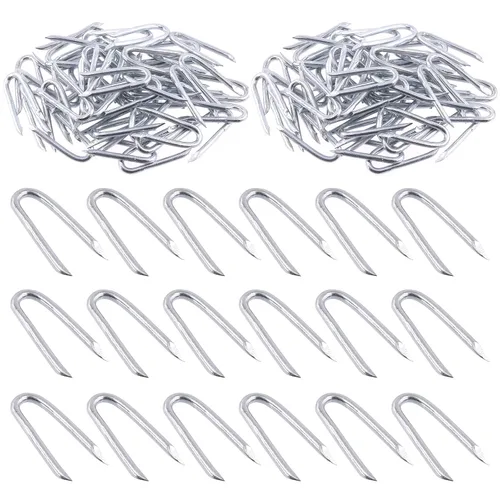 Miniatura 9 de Swpeet 151 alicates de esgrima de 10 pulgadas con cabeza de martillo y 3 tamaños de 3/4 pulgadas, 5/6 pulgadas, 3/2 pulgadas, juego de grapas