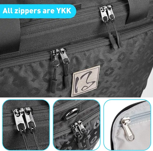 Miniatura 6 de Bolsa para máquina de coser con ruedas universales, funda de transporte para máquina de coser con cremalleras YKK, compatible con la mayoría