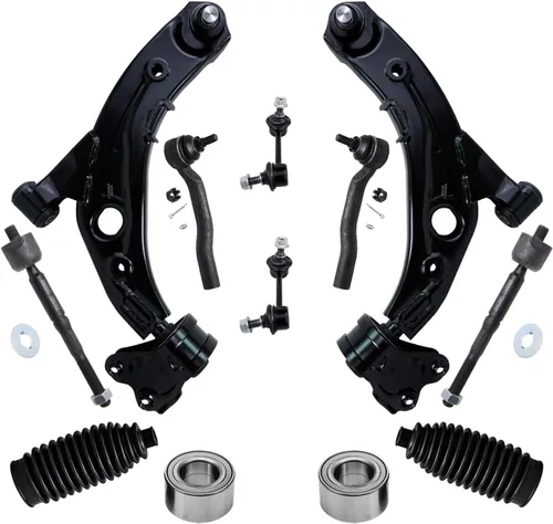 Miniatura 50 de Detroit Axle - Kit de extremo delantero RWD para Chrysler 300 Dodge Challenger Charger Upper Lower Control Arms rótulas de rodamiento de rueda Bujes