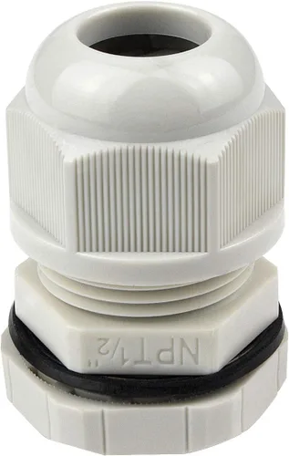 Miniatura 20 de Surtido de prensaestopas de nailon IP68, impermeable, con certificación UL y compatible con RoHS, 20 piezas, alivio de tensión de cable de 1/4 Negro