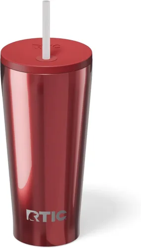 Miniatura 33 de RTIC Vaso Térmico Diario de 20 onzas de Acero Inoxidable Portátil con Aislamiento, Taza de Café de Viaje con Pajita, Forro de Cerámica, Tapa