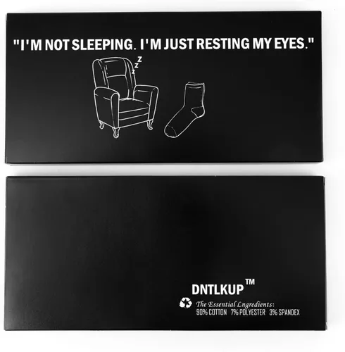 Miniatura 9 de Regalos divertidos para el Día del Padre, hombres y mujeres, lindos calcetines bonitos I'm Not Sleeping I'm Just Resting My Eyes