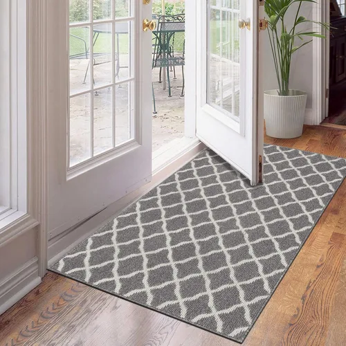 Miniatura 11 de SHACOS Alfombra de pasillo lavable de 2 x 8 pies, con parte trasera de goma antideslizante, resistente a las manchas, alfombra de cocina