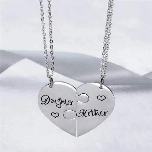 Miniatura 5 de iJuqi Collar de regalo para madre e hija, 2 collares para mamá de hija, regalos para mamá, regalos para hija, regalos para Navidad, Día de la Madre