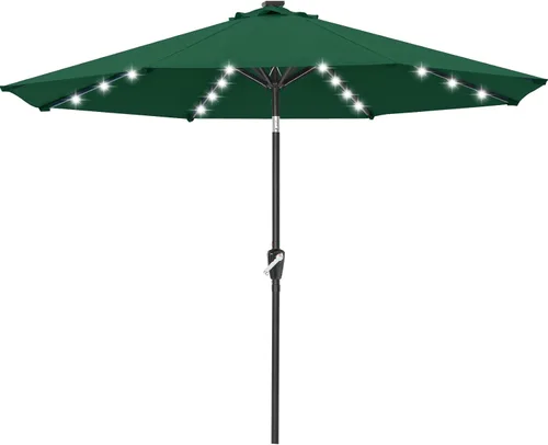 Miniatura 39 de ABCCANOPY Sombrillas solares duraderas para patio con 32 luces LED de 7.5 pies (beige claro)