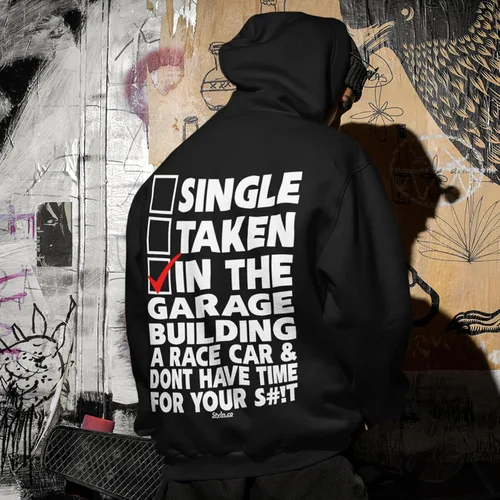 Miniatura 54 de STYLN Sudadera de manga larga con capucha Sudadera divertida con capucha unisex para adultos entusiastas del automóvil, camión, bicicleta, carreras