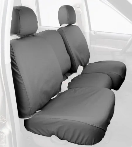 Miniatura 21 de Covercraft Fundas de asiento de asiento trasero de ajuste personalizado para asiento trasero - Tela de polialgodón, negro carbón